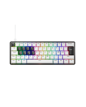 Pulsar Pcmk   He 60  Iso  Gaming Tastatur Uden Numpad Nordisk Hvid