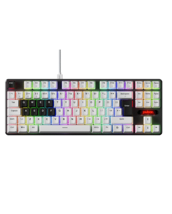 Pulsar Pcmk   He Tkl  Iso  Gaming Tastatur Uden Numpad Engelsk Uk Hvid