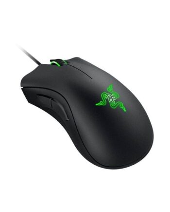 Razer Deathadder Essential Black Gaming Mus Optisk   Knapper Sort Med Grønt Lys