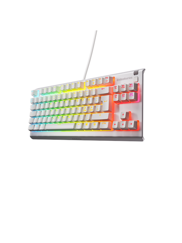 Steelseries Apex Tkl Gaming Tastatur Uden Numpad Nordisk Hvid