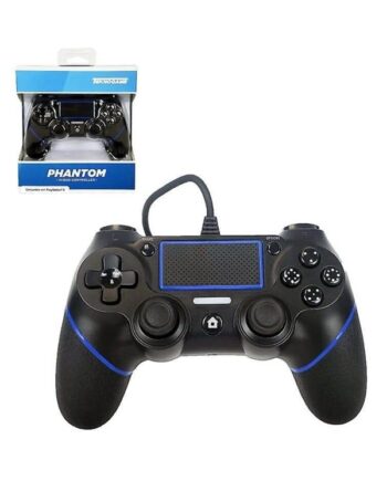 Teknogame Phantom P4 Black Wired Controller Sony Playstation