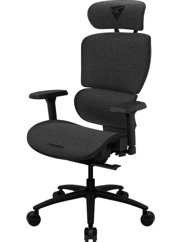 Thunderx3 Xtc Mesh Loft Dark Grey Kontorstol Sort Netstof Op Til 120 Kg