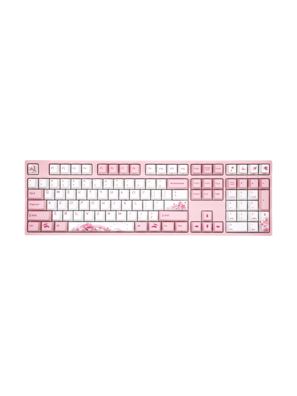 Varmilo Apt109 Sakura R2 V3 100 Gateron Pro Red Gaming Tastatur Nordisk Pink
