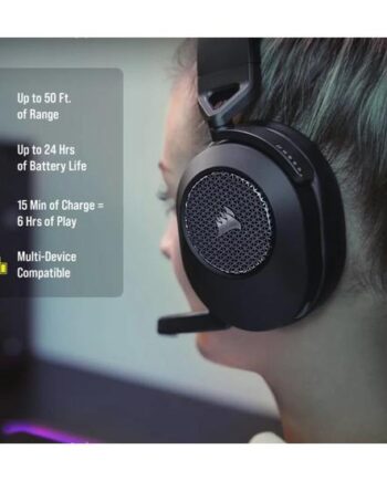 Corsair Gaming Hs65 Corsair Hs65 Surround Trådløs Sort Headset
