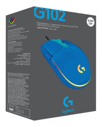 Logitech Gaming Mouse G102 Lightsync Mus Usb Blå
