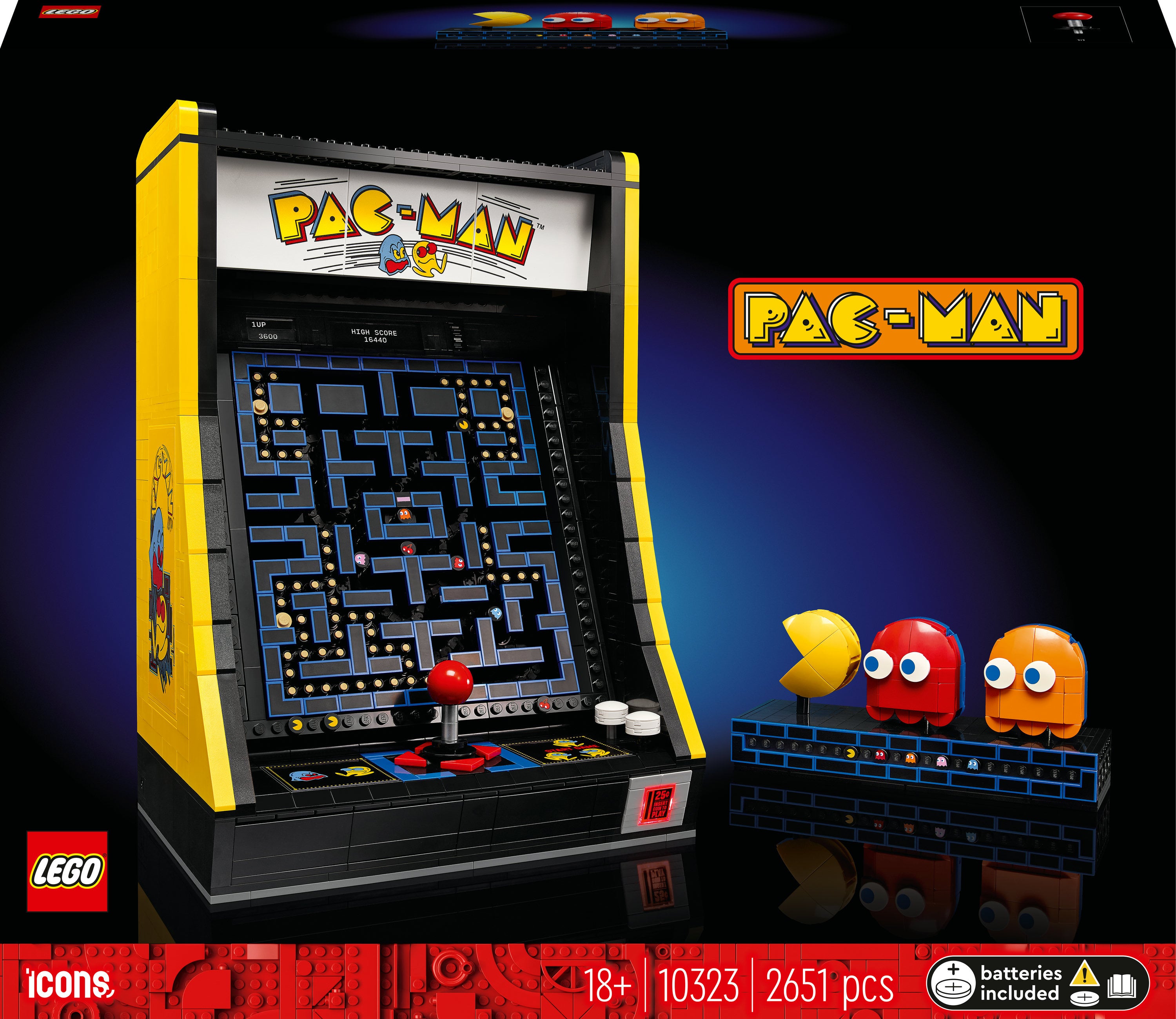 Lego 10323 Icons Pac-man Spille Maskine Geekd Dk