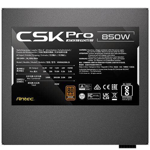 Antec Csk850 Pro Ec Strømforsygning Geekd Dk