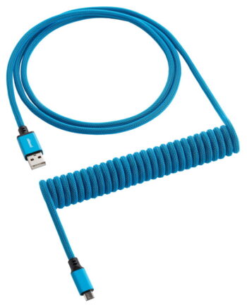 Cablemod Classic Coiled Keyboard Cable Micro Usb To Usb Type    Spectrum Blue 150cm
