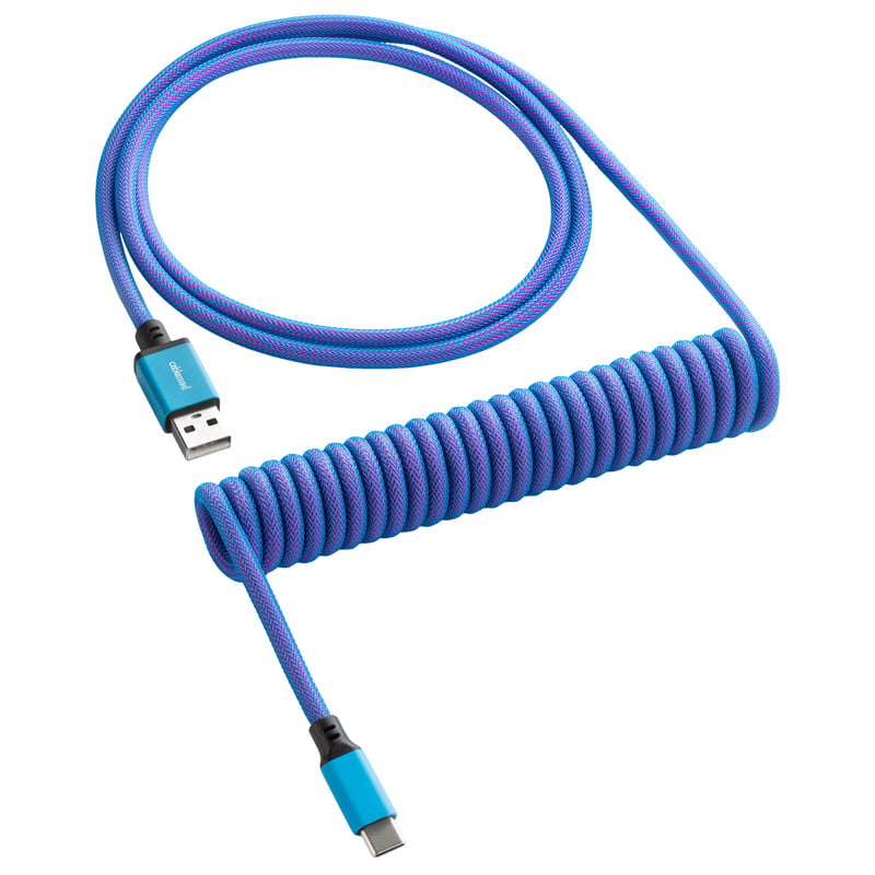 Cablemod Classic Coiled Keyboard Cable Usb-  To Usb Type    Galaxy Blue 150cm