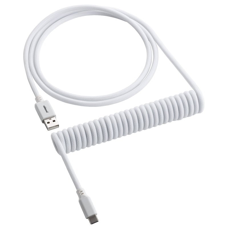 Cablemod Classic Coiled Keyboard Cable Usb-  To Usb Type    Glacier White 150cm