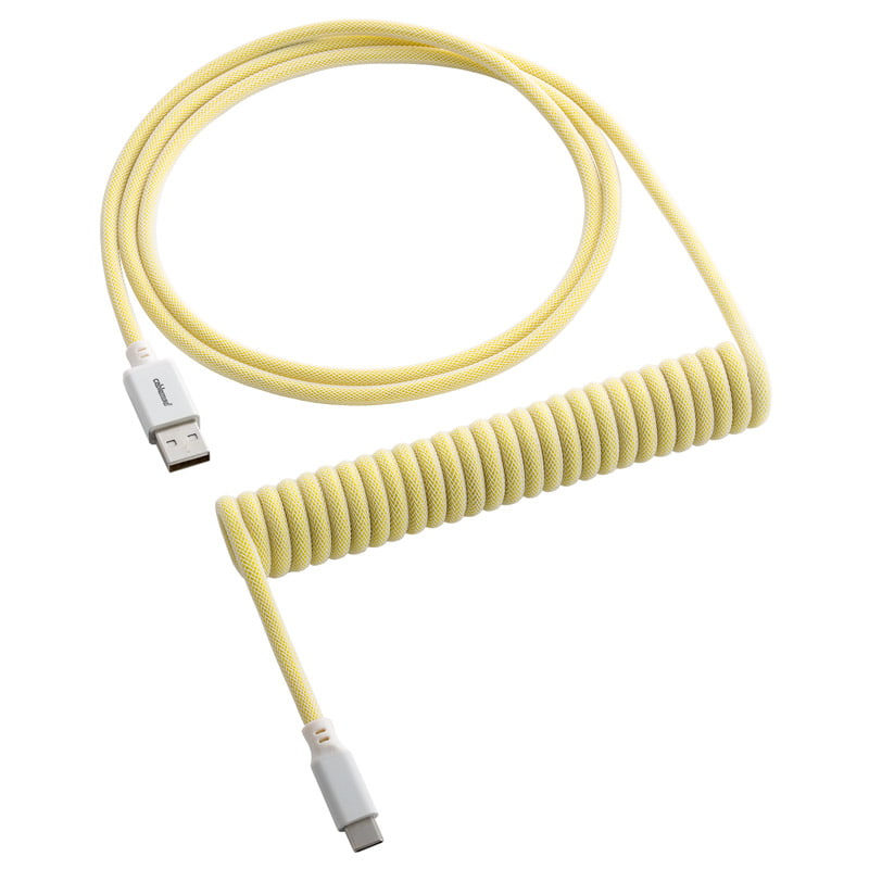 Cablemod Classic Coiled Keyboard Cable Usb-  To Usb Type    Lemon Ice 150cm