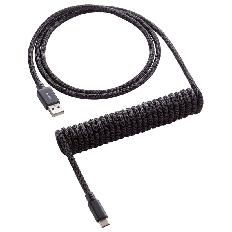 Cablemod Classic Coiled Keyboard Cable Usb-  To Usb Type    Midnight Black 150cm