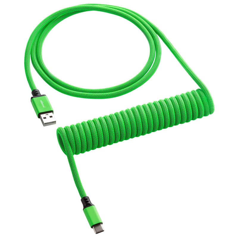 Cablemod Classic Coiled Keyboard Cable Usb-  To Usb Type    Viper Green 150cm
