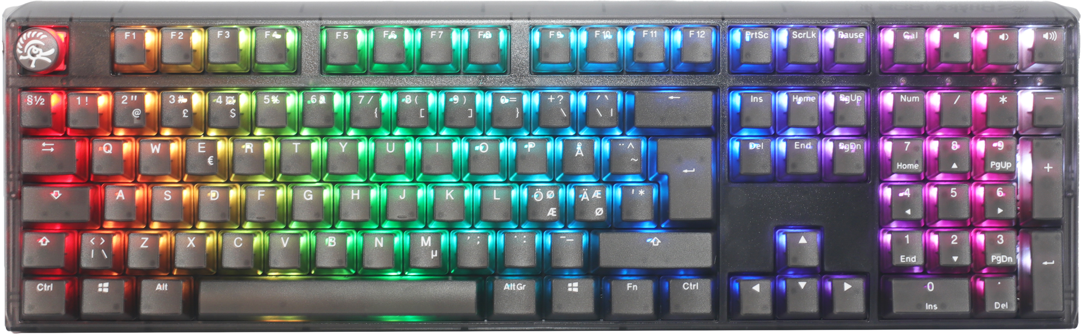 Ducky One   Aura Black Nordic Fullsize Kailh Box Jellyfish Switch  - Rgb