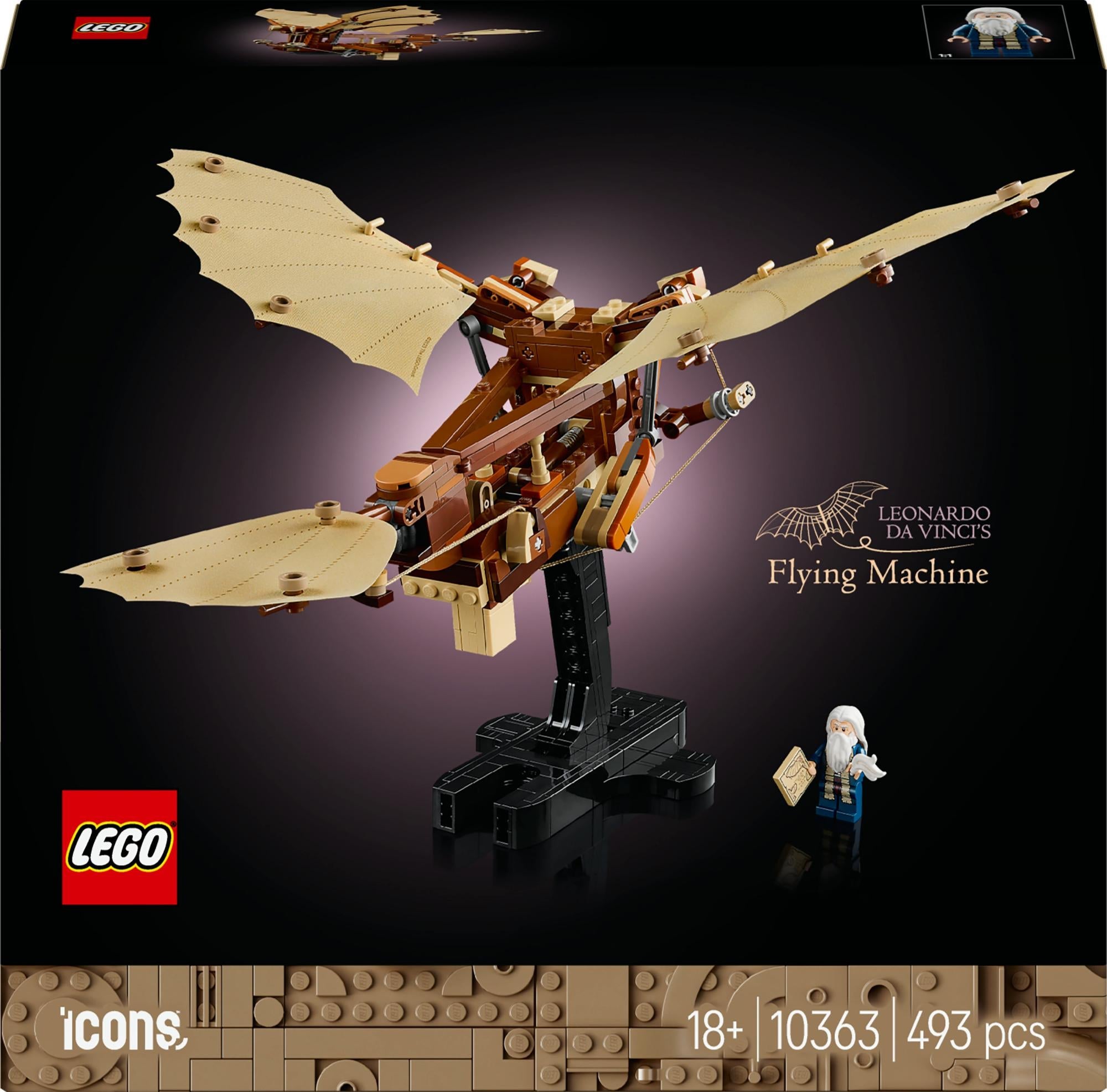Lego 10363 Icons Leonardo Da Vinci   Flying Machine