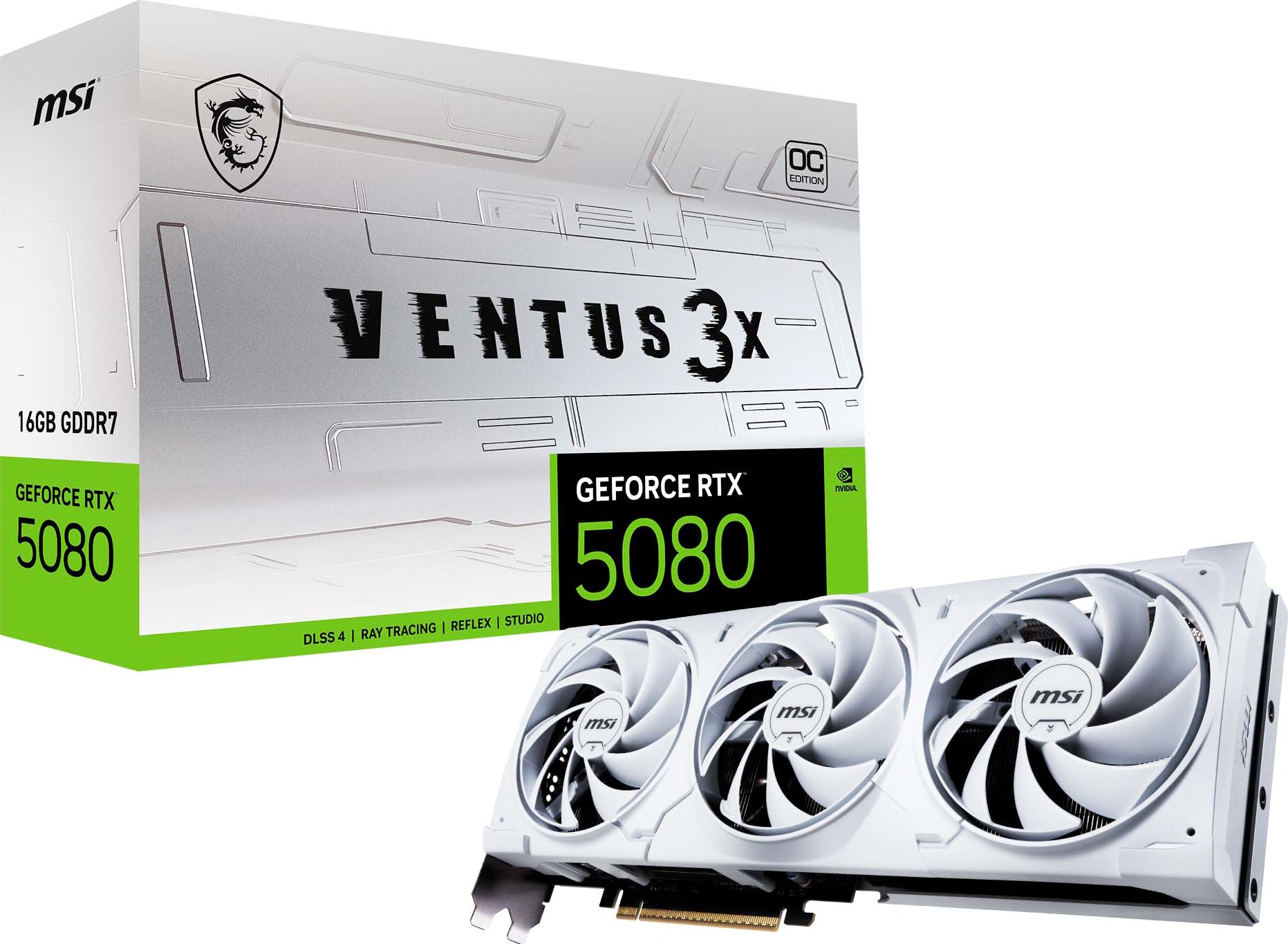 Msi Geforce Rtx 5080 16g Ventus 3x Oc  Hvid