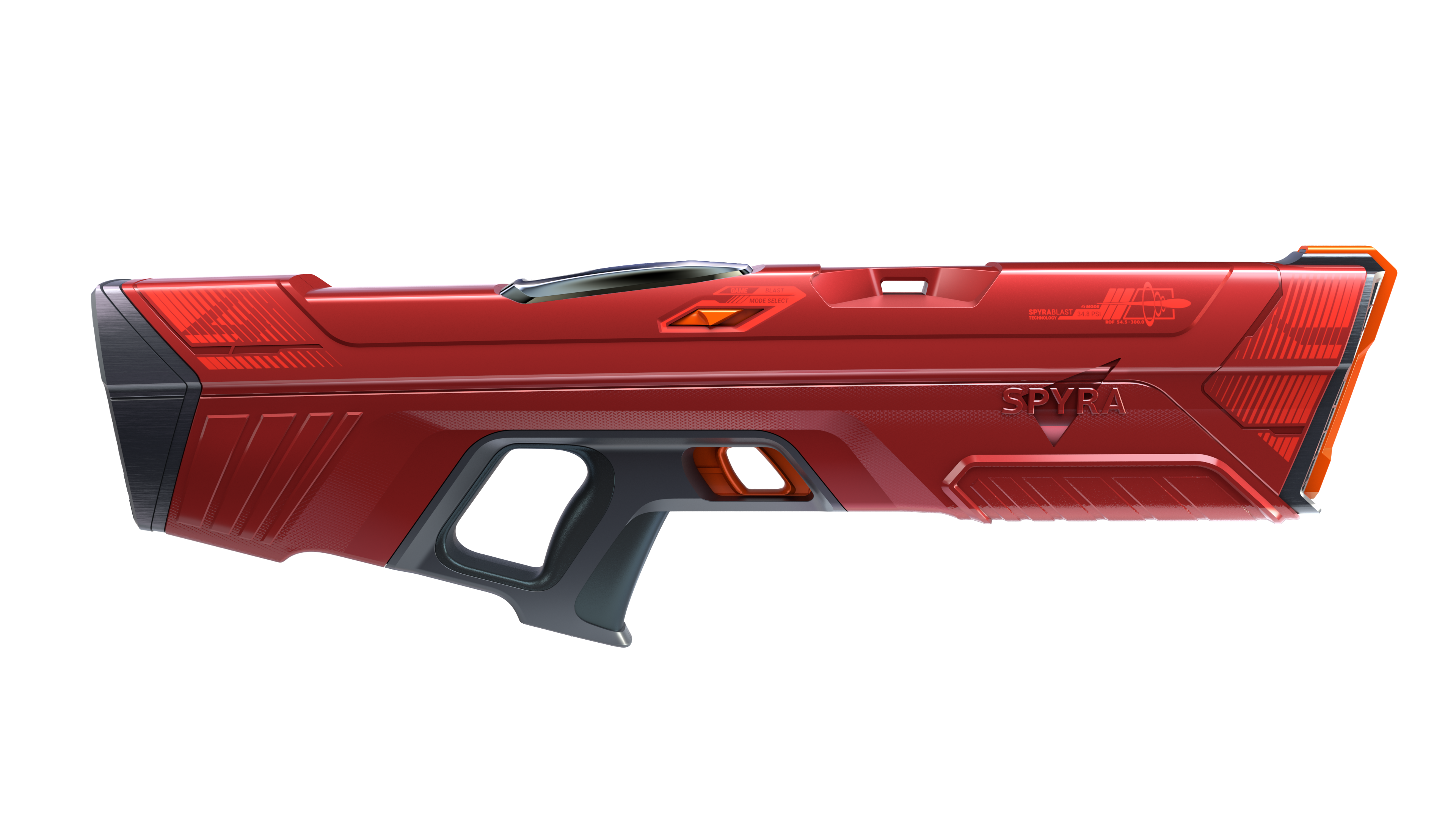 Spyrafour Vandpistol Rød Legetøjsvåben Geekd Dk