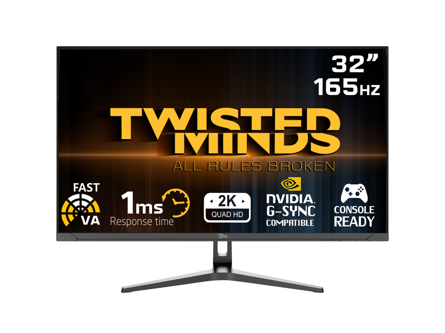 Twisted Minds Flat Gaming Monitor 32 Qhd 165hz
