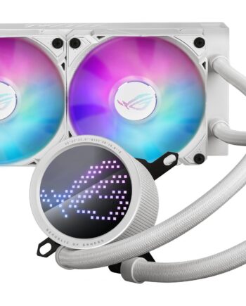 Asus Rog Ryuo Iii 240 Argb White Ed 240mm All-in-one Cpu Liquid Cooler With Anime Matrix Led Display