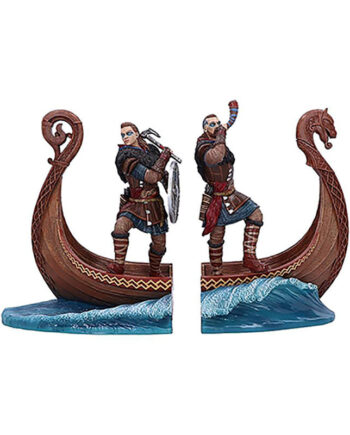 Bogstøtte Eivor På En Båd  Valhalla  31 Cm Figur Geekd Dk