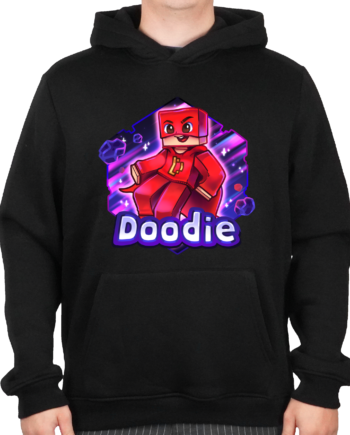 Doodie Hoodie Sort    -