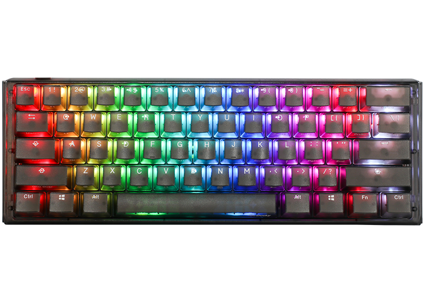 Ducky One Aura Black Nordic Mini 60 Cherry Red Rgb