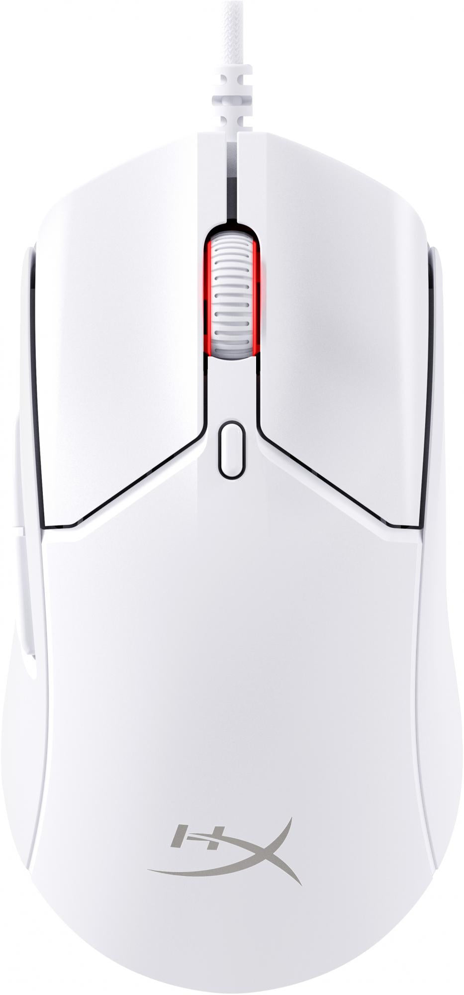 Hyperx Pulsefire Haste   Optisk Kabling Hvid Mus Geekd Dk