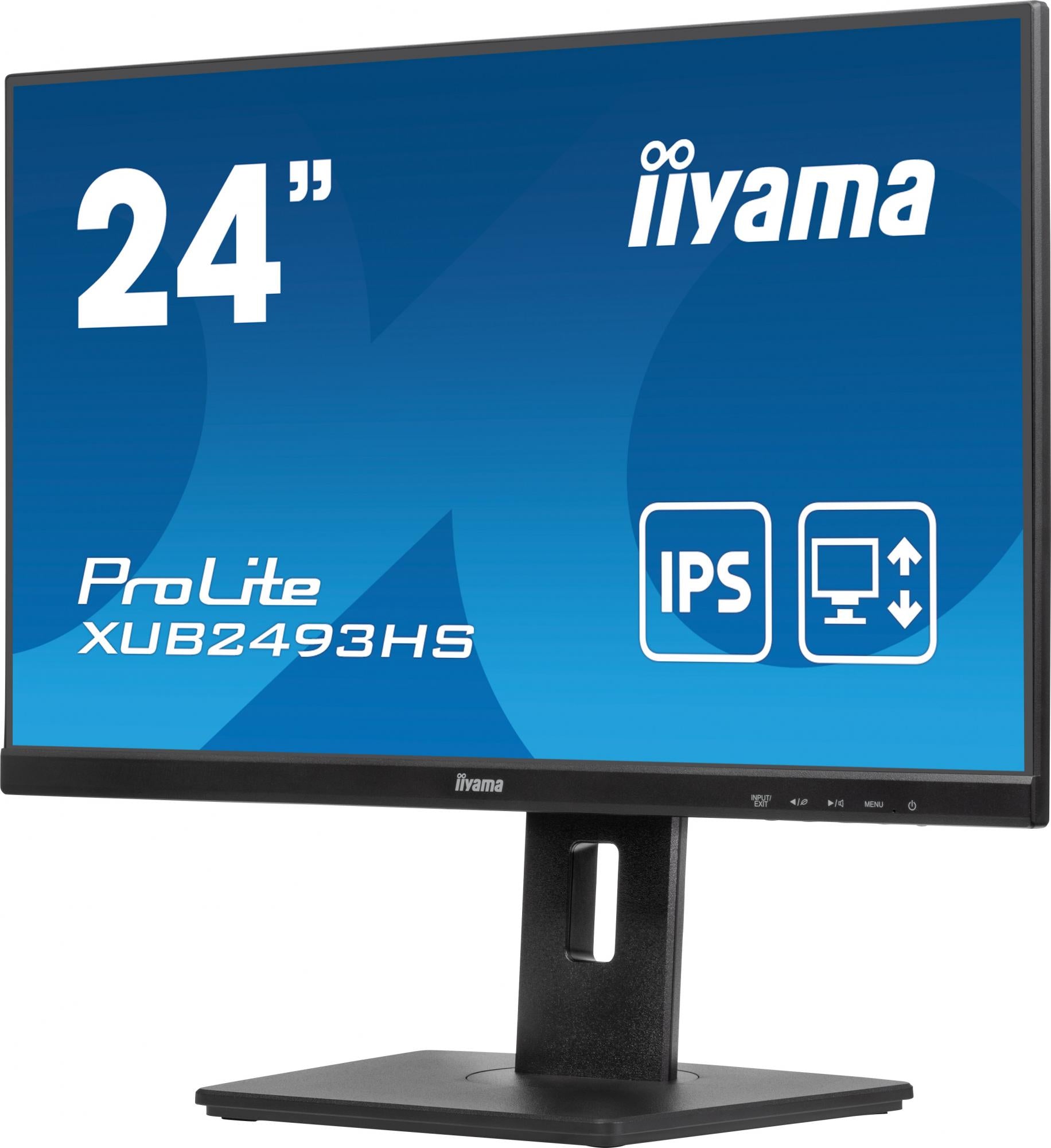 Iiyama Prolite Xub2493hs-b6 24 1920   1080  Full Hd  Hdmi Displayport 100hz Pivot Skærm Geekd Dk
