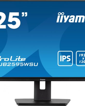 Iiyama Prolite Xub2595wsu-b5 25 1920   1200  Wuxga  Vga  Hd-15  Hdmi Displayport Pivot Skærm Geekd Dk