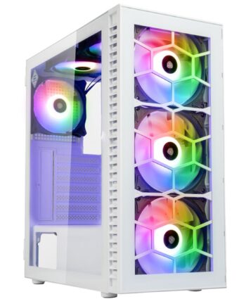 Kolink Observatory Hf Glass Argb Midi Tower Case White