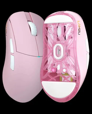 Lamzu Atlantis Mini Champions Edition 8k  Omron Optical Light Pink Mus Geekd Dk