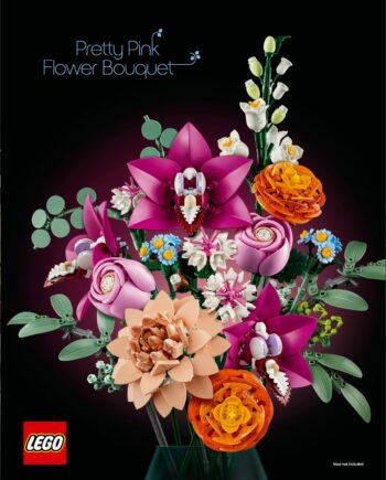 Lego 10342 Botanicals Beautiful Pink Bouquet Geekd Dk