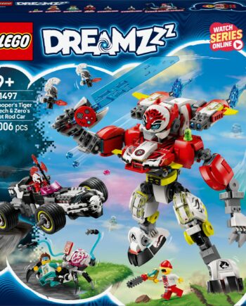 Lego 71497 Dreamzzz Cooper   Tiger Mech And Zero   Hot Rod Car