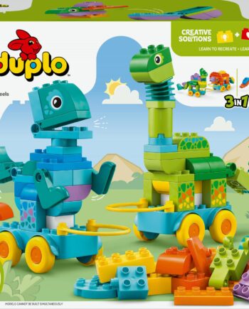 Lego 10451 Duplo Town Dinosaurs On Wheels  -in-  Set