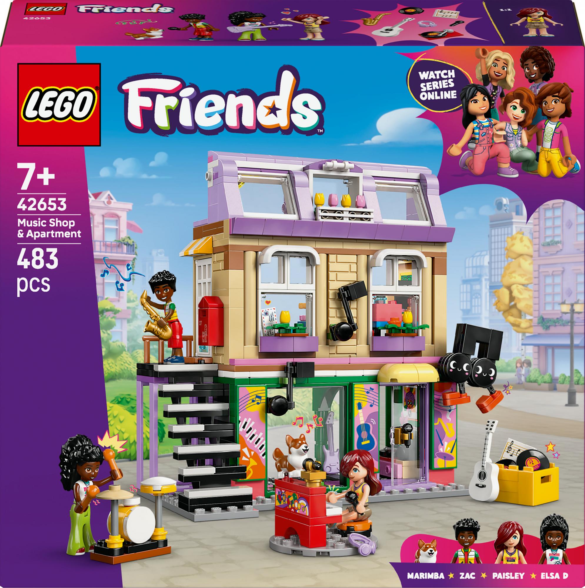 Lego 42653 Friends Music Shop   Apartment Geekd Dk