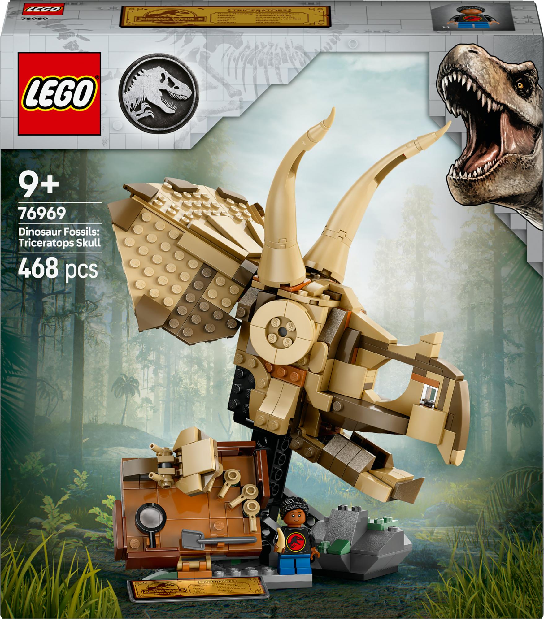Lego 76969 Jurassic World Dinosaur Fossils: Triceratops Skull Geekd Dk