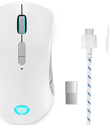 Lenovo Legion M600 Gaming Mouse Optisk Trådløs Kabling Grå Hvid Mus Geekd Dk