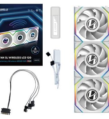 Lian Li Uni Fan Sl Wireless Lcd    Pak  Hvid 120mm