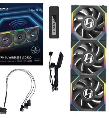 Lian Li Uni Fan Sl Wireless Lcd    Pak  Sort 120mm