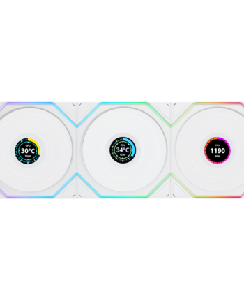 Lian Li Uni Fan Tl Wireless Lcd Reverse    Pak  Hvid 120 Kabinet Blæser Geekd Dk