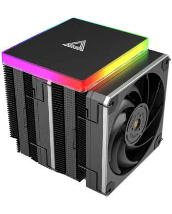 Montech Metal Dt24 Premium Cpu Cooler  Argb Top Cover  2x 120mm Pwm Fans  Lga1700   Am5 Support  270w Tdp