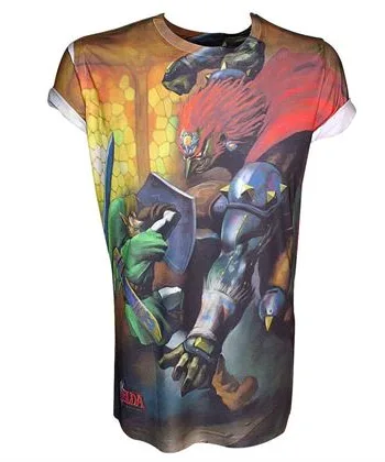 Nintendo Zelda Sublimation Printed  -shirt