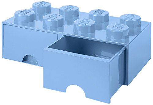 Room Copenhagen Lego Brick Drawer   Light Blue Rc40061736 Opbevaringskasse Geekd Dk