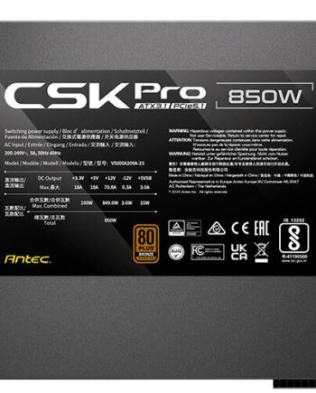 Antec Csk850 Pro Ec Strømforsygning Geekd Dk