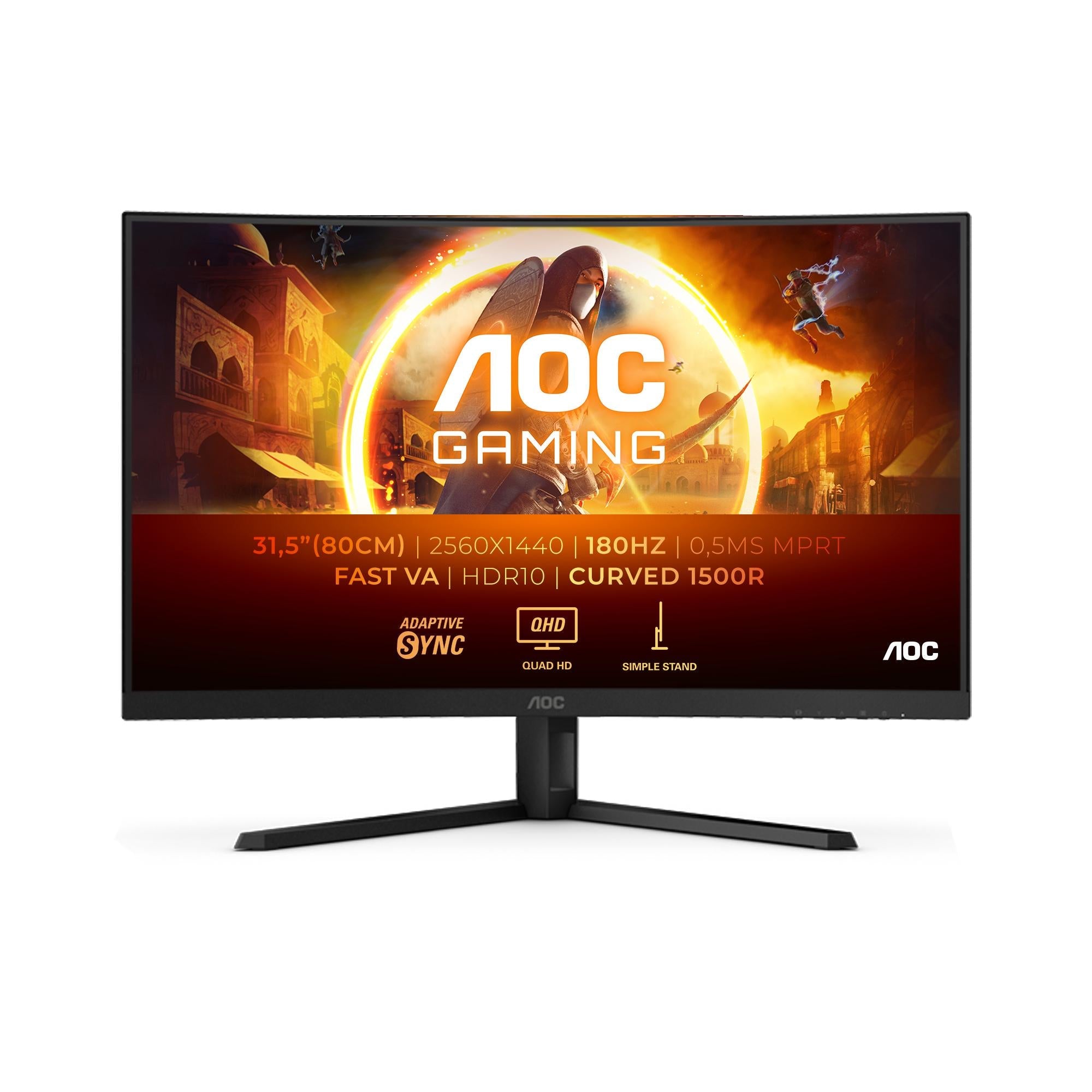 Aoc Cq32g4ve 31   Quot  Va 16:  Curved Skærm Geekd Dk