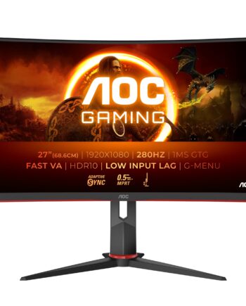 Aoc G2 C27g2z3 Bk Computerskærm 68   Cm  27 Quot  1920   1080 Pixel Fuld Hd Led Sort  Rød