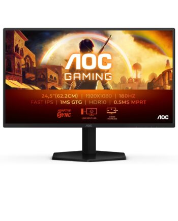 Aoc 25g42e 24 5â  1920x1080 16:  300 Cd Mâ   Ms Hdmi  Displayport  Headphone Out