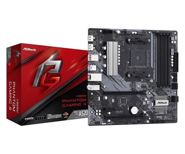 Asrock A520m Phantom Gaming   Matx A520 Bundkort- Am4 Bundkort Geekd Dk