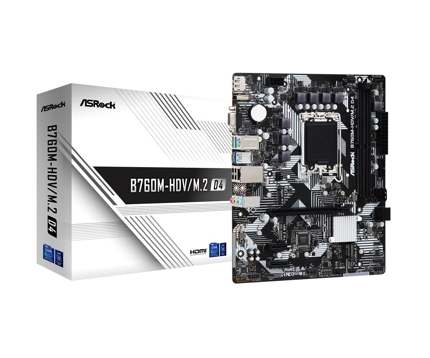 Asrock B760m-hdv     Ddr4 Bundkort