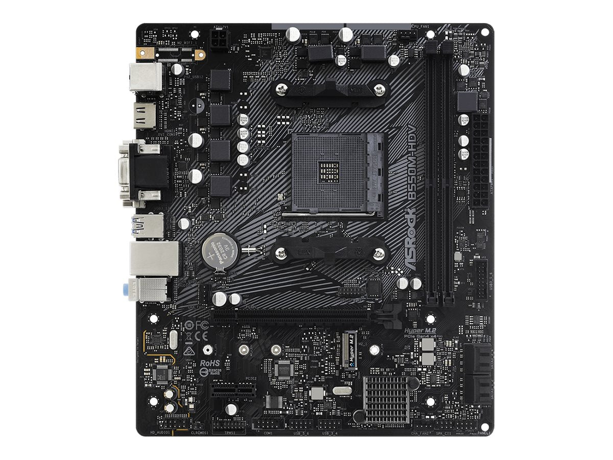 Asrock B550m-hdv Micro-atx Am4 Amd B550 Bundkort